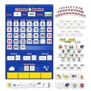Educational Calendar and Weather Chart